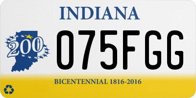 IN license plate 075FGG