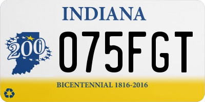 IN license plate 075FGT