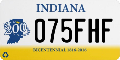 IN license plate 075FHF