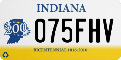 IN license plate 075FHV