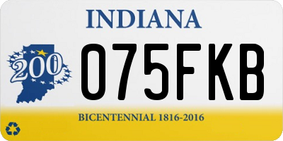 IN license plate 075FKB