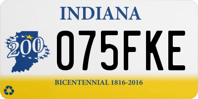 IN license plate 075FKE