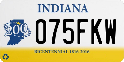 IN license plate 075FKW
