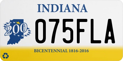 IN license plate 075FLA