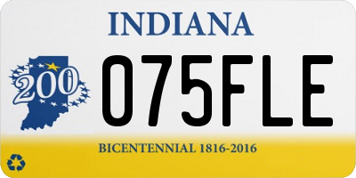IN license plate 075FLE
