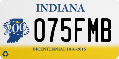 IN license plate 075FMB