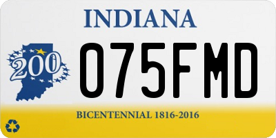 IN license plate 075FMD