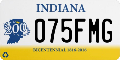 IN license plate 075FMG