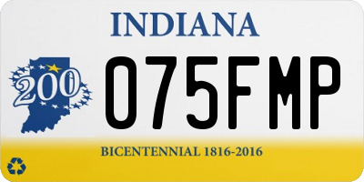 IN license plate 075FMP