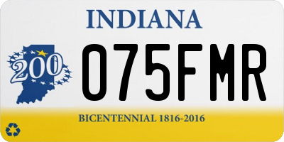 IN license plate 075FMR