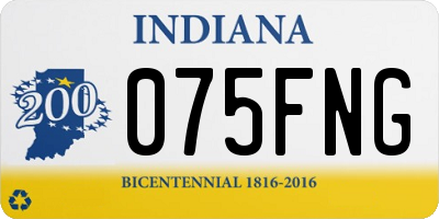 IN license plate 075FNG