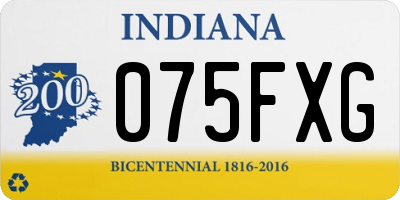 IN license plate 075FXG