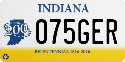 IN license plate 075GER