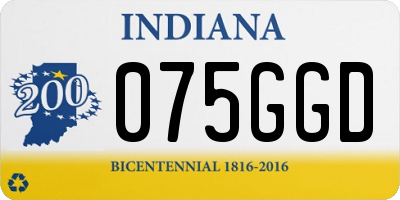 IN license plate 075GGD