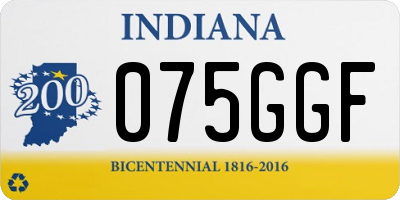 IN license plate 075GGF