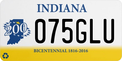 IN license plate 075GLU