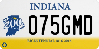 IN license plate 075GMD