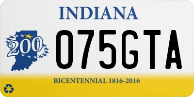 IN license plate 075GTA