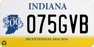 IN license plate 075GVB