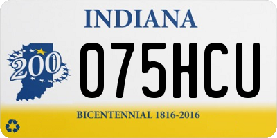 IN license plate 075HCU