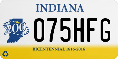 IN license plate 075HFG