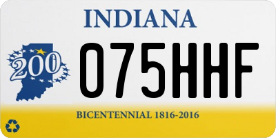 IN license plate 075HHF