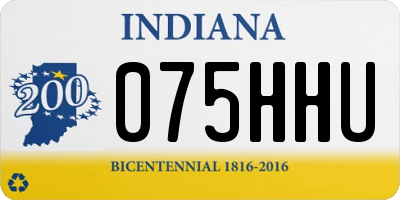 IN license plate 075HHU