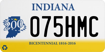 IN license plate 075HMC