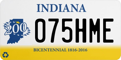 IN license plate 075HME