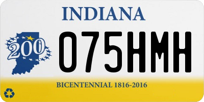 IN license plate 075HMH