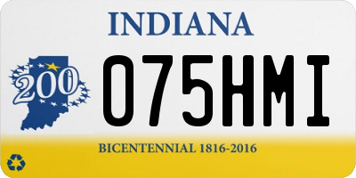 IN license plate 075HMI