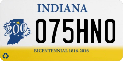 IN license plate 075HNO