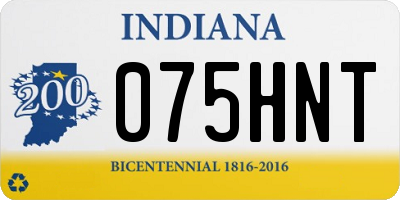 IN license plate 075HNT