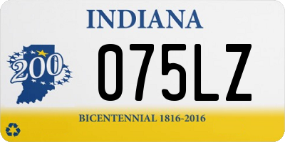 IN license plate 075LZ