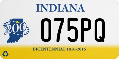 IN license plate 075PQ