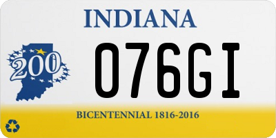 IN license plate 076GI