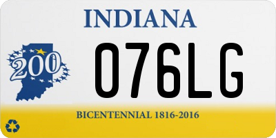IN license plate 076LG