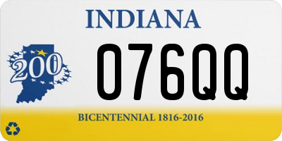 IN license plate 076QQ