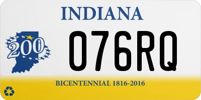 IN license plate 076RQ