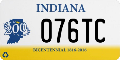 IN license plate 076TC