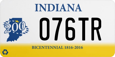 IN license plate 076TR