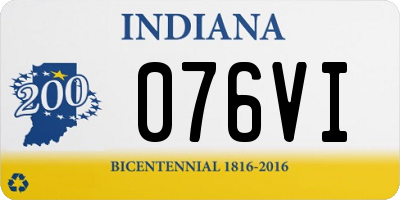 IN license plate 076VI