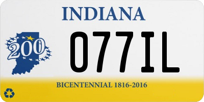 IN license plate 077IL
