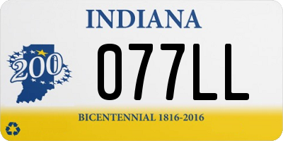 IN license plate 077LL