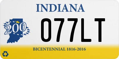 IN license plate 077LT