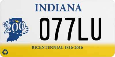 IN license plate 077LU