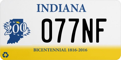 IN license plate 077NF