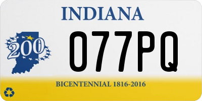 IN license plate 077PQ