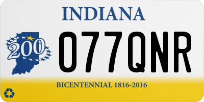 IN license plate 077QNR