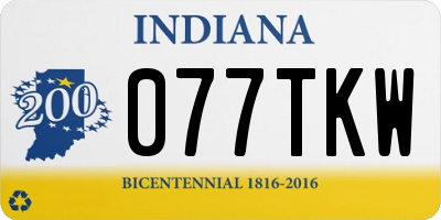 IN license plate 077TKW
